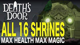 Death Door - All 16 Shrine Locations - Sammelobjekte - Alle Schrein Fundorte - Zen Achievement