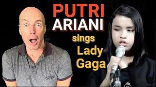 Putri Ariani covers Lady Gaga Voice Coach REACTION