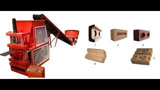 HBY1-10 semi automtic red clay brick machine Eco brava china clay brick making machine south africa