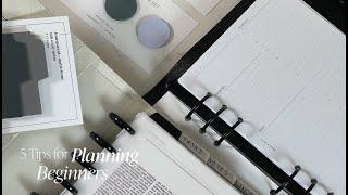 5 Tips for Planning Beginners | Cloth & Paper