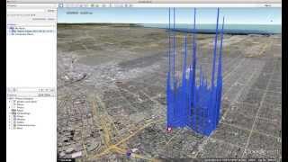 Valarm Air Quality VOC Sensor Data at USC in Google Earth