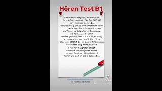 85 || Hören B1 || Deutsch-Test für Zuwanderer