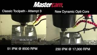 Mastercam's Dynamic Milling Cuts a Part in 1/3 The Time