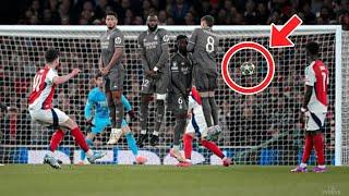 Declan Rice 2 Goal free kicks  Real Madrid vs Arsenal 0-3 | Extended Highlights Champions League