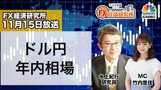 11月15日放送 『FX経済研究所』（ドル円 年内相場）日経CNBC