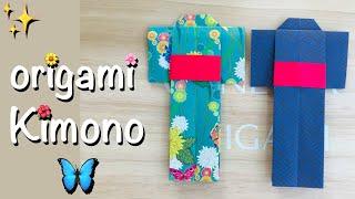 How to make a Origami Paper Kimono Dress Tutorial | Birthday Decorations | Gift Cards | Party Favors