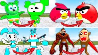 REALISTIC vs ALL NEW 3D SANIC CLONES MEMES ln Garry's Mod! (Angry Birds, Poppy Playtime)