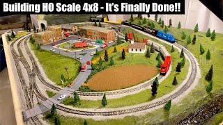 Building a 4x8 HO Train Layout Part 4 - It's Finally Complete!