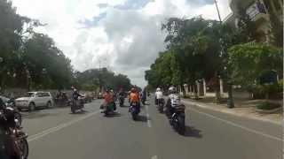  2012 Naga World Bike Fest | Convoy Ride Through Phnom Penh | Cambodia