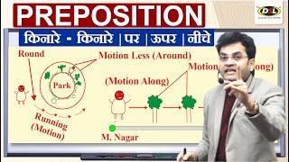 Preposition | Along | Around | On | Over | Above in English Grammar | Preposition by Dharmendra Sir