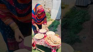 Village Tandoori Roti & Aloo Gosht | Best Traditional Combo Cooked by Housewife #youtubeshorts