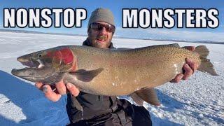 CATCHING GIANTS - Ice Fishing Colorado for MONSTER TROUT