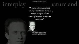 Werner Heisenberg's Profound Quotes on Quantum Physics and the Nature of Reality #shorts #viral