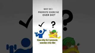 Why Do I Promote Exercise Over Diet To My Patients? #shorts #exercisebenefits