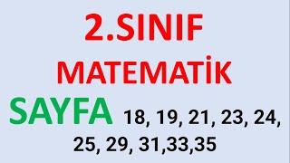 2. SINIF MATEMATİK DERS KİTABI 1. ÜNİTE DOĞAL SAYILAR 18 19 21 23 24 25 29 30 31 33 35