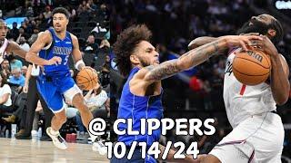 Dallas Mavericks Team Highlights vs the Clippers (2024 Preseason)