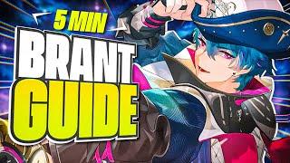 Brant is SO COOL ! COMPLETE Brant Guide In 5 Minute | BEST Build , Weapon Team And more