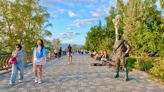 Прогулка по вечерней набережной в Самаре