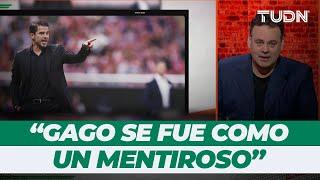 Faitelson carga nuevamente contra Gago: "Se va como un mentiroso, por la puerta de atrás" | TUDN