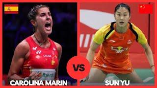 Carolina Marin(SPN) vs Sun Yu(CHN) Badminton Match Highlights | Revisit Denmark Open 2016