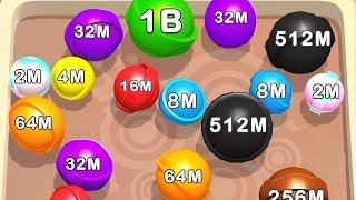 Merge Pool 2048 : Merge Ball 2048 - Level Up balls & ASMR GAMEPLAY ( Ball Merge Infinity PART - 4 )