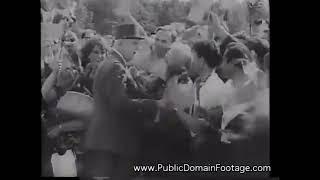 1966 French president Charles DeGaulle visits Russia newsreel archival footage EM