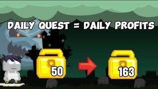 Growtopia | Crazy Profits 2DL+ Everyday | Profits With Daily Quest 2024 #4