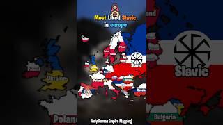 Most liked Slavic country in europe |#mapping #geography #europe #history #map #countries #shorts