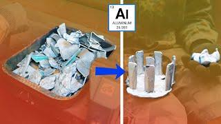 Melting and casting aluminum - metal melting at home