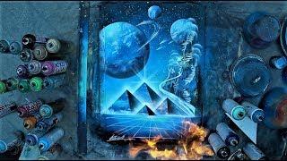 Ancient space - SPRAY PAINT ART by Skech