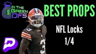 PRIZEPICKS NFL TODAY | BEST 5 BETS | SATURDAY 1/4/25 | BONUS BET 