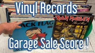 Unbelievable Yard Sale Vinyl Record Score.  Hardcore Punk, Thrash , Heavy Metal, Ska, Classic Rock