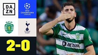 Last-Minute Doppelschlag! Lissabon gewinnt: Sporting - Tottenham 2:0 | UEFA Champions League | DAZN