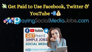 PayingSocialMediaJobs.com Review  Get Paid to Use Facebook, Twitter & YouTube?! 