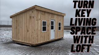 We finished up this Bancroft Shed with loft!!! Have a look.