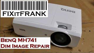 BenQ MH741 DLP Video Projector Dim Image Diagnosis/Repair - How to Clean
