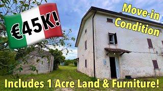  You Won't Believe This Italian Farmhouse WITH LAND Costs Only €45,000! 