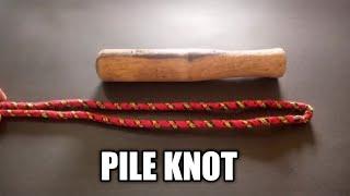 How to Tie a pile knot |premium knots|@ropetrick6037