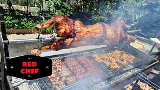 Traditional Greek Lamb on the Spit | Christmas Lunch