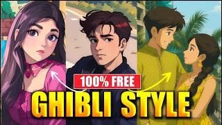  How To Make Studio Ghibli Style Images FREE | Viral AI Trend | Ghibli Art with ChatGPT & Grok!