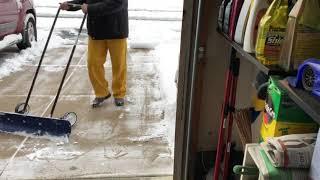 Use The Best Wheeled Snow Pusher on The Planet - The Snowcaster