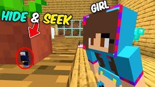 Being Tiny To Cheat In Hide And Seek in Minecraft...