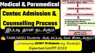 Centac Admission2022|CentacExpectedCutOff2022|Centac ParamedicalCourses|CentacparamedicalCounselling