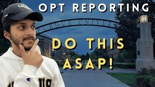 How to Report OPT at Purdue University? | OPT Reporting