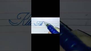 Kitti write ️ in beautiful cursive style #calligraphy #handwriting #handwritingstyles