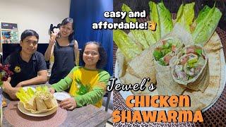 Easy Homemade Chicken Shawarma by Jewel || Perfect for Merienda!