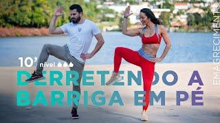 Treino para queimar gordura da barriga em pé - passando frio!!! kkk - Carol Borba