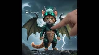 Tiny Dragon Alert: This Kitten Thinks He's Fierce 