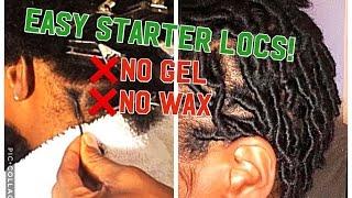 STARTING LOCS WITHOUT WAXES OR GELS (REQUESTED) || EASY