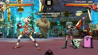 [Skullgirls Mobile] High streak gameplay in Annie's gold prize fight